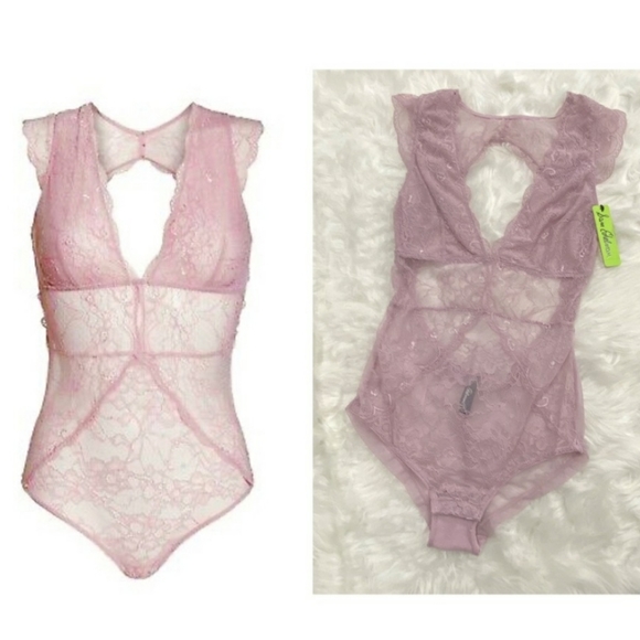 💗 Sam Edelman Lace Dawn Pink Bodysuit 💗 - Picture 11 of 13